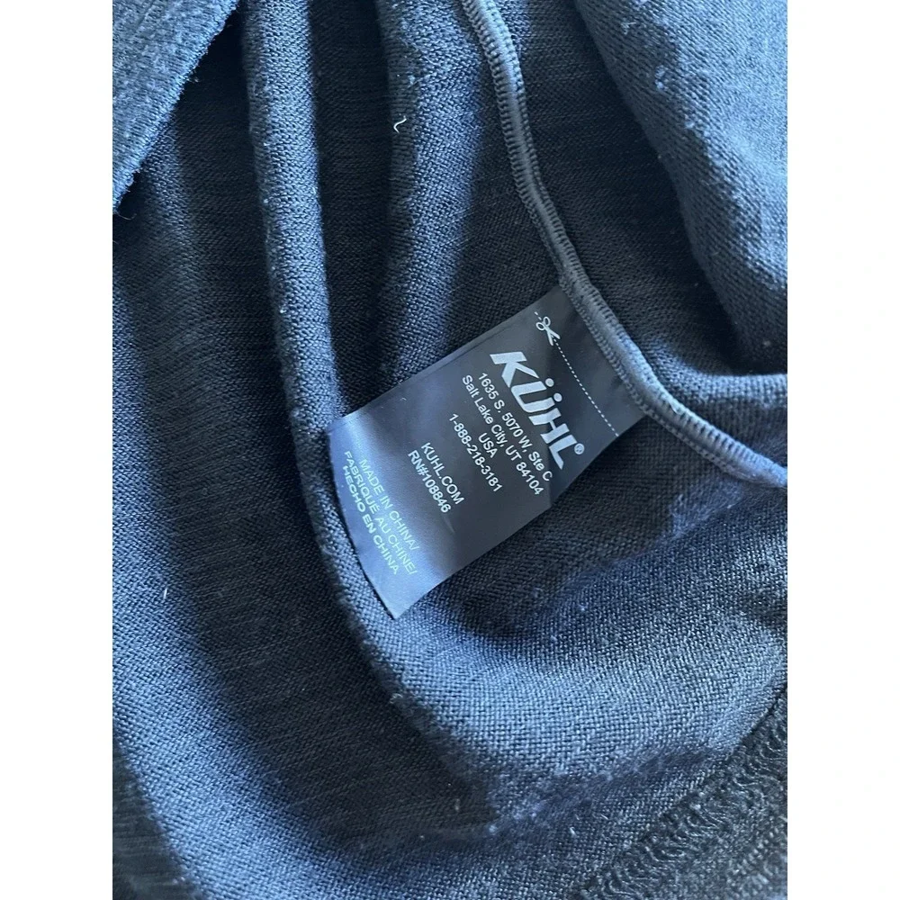 Kuhl Mens Size XL 1/4‎ Zip Pullover Performance Shirt Long Sleeve 2-Tone Blue